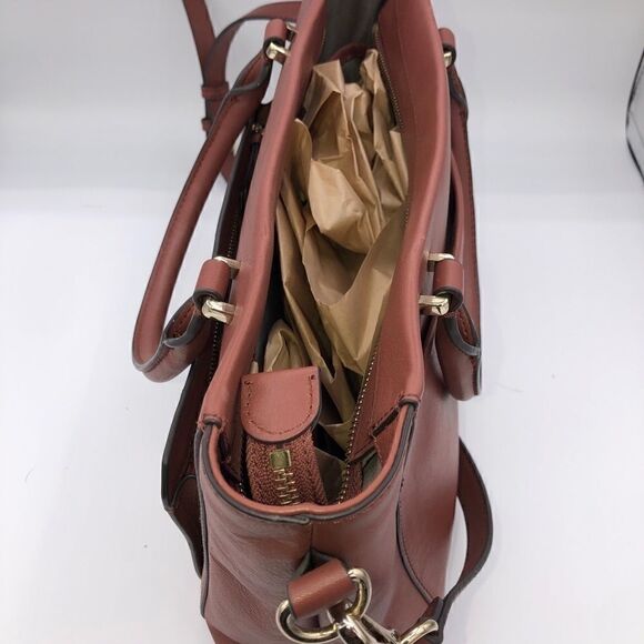 Vince Camuto Red Desert Lina Leather Purse - Picture 4 of 6